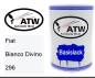 Preview: Fiat, Bianco Divino, 296: 500ml Lackdose, von ATW Autoteile West.